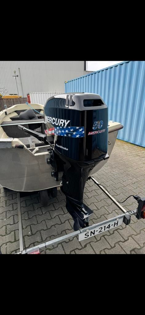 Mercury 50 pk 4-tact langstaart, Watersport en Boten, Buiten- en Binnenboordmotoren, Ophalen, Gebruikt, Viertaktmotor, 30 pk of meer