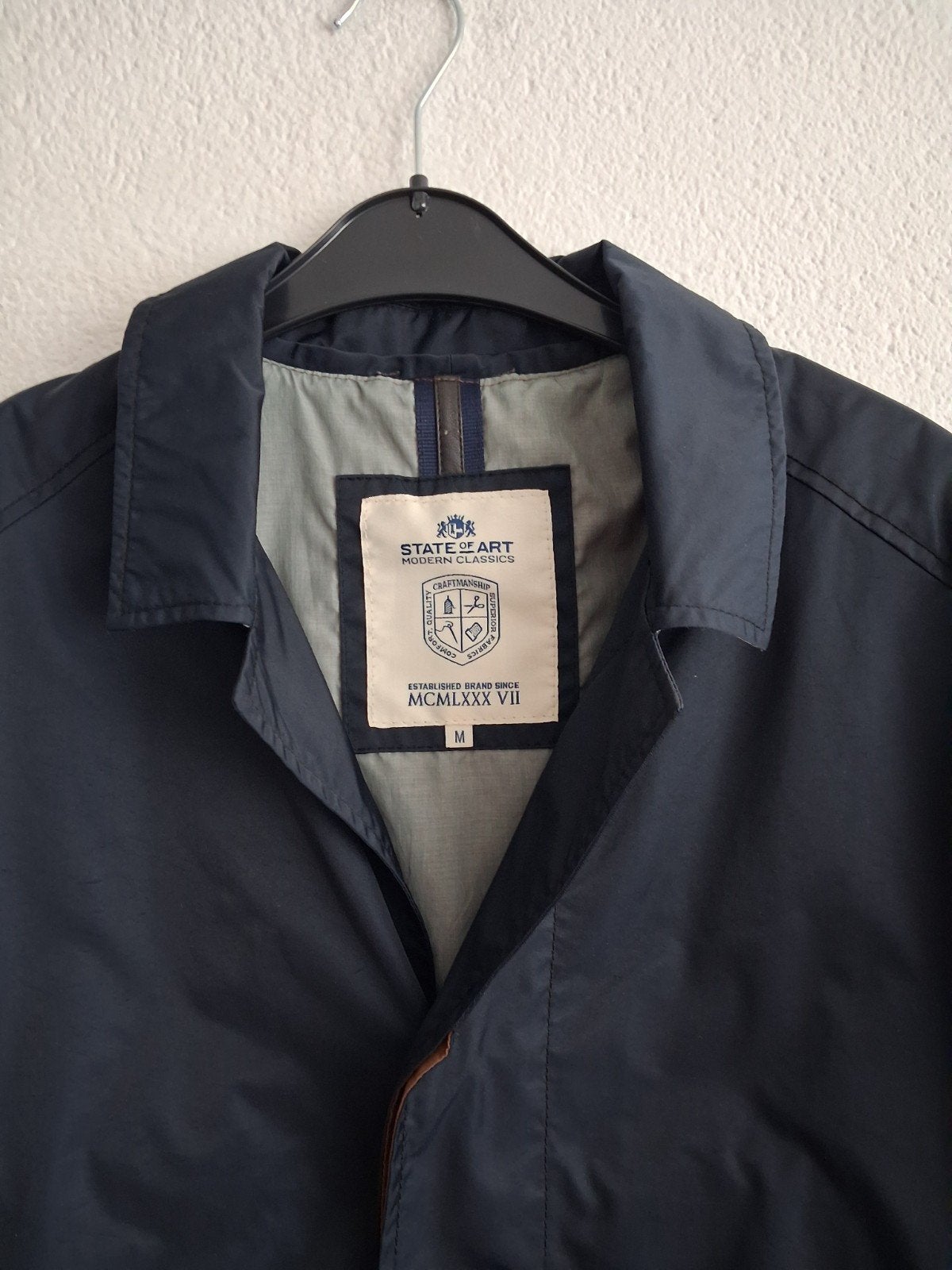 State of Art Heren Jas Maat M - Donkerblauw, State of Art, Ophalen of Verzenden, Zo goed als nieuw, Maat 48/50 (M)