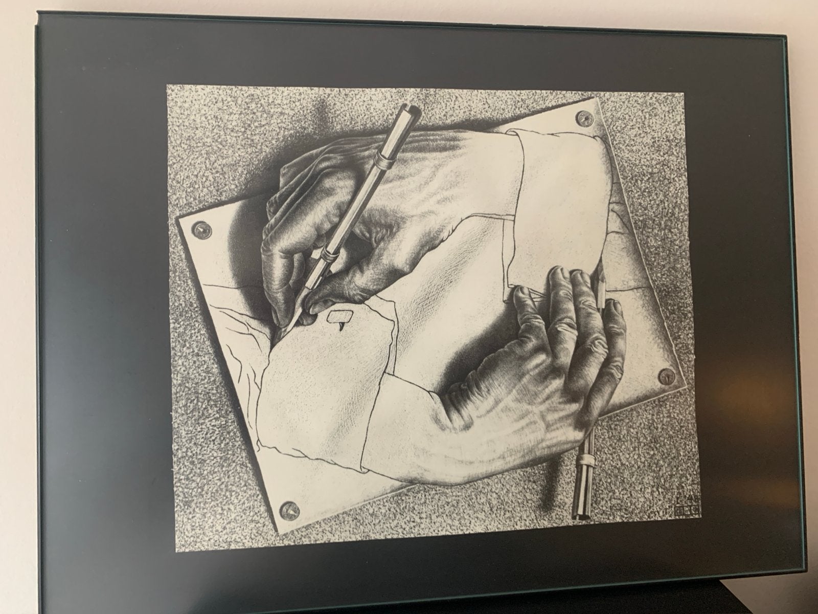 M.C. Escher - Tekenende Handen 1948, Ophalen of Verzenden
