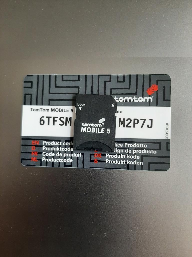 tomtom mobile 5 activeercode + SD Kaart, Verzenden, Gebruikt, Landkaarten