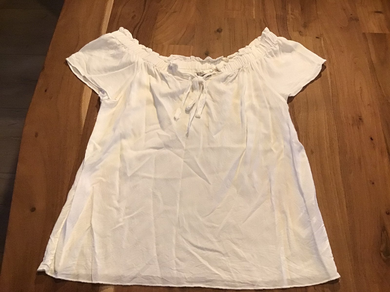 Shirt wit S Anel, Ophalen of Verzenden, Zo goed als nieuw, Wit, Korte mouw
