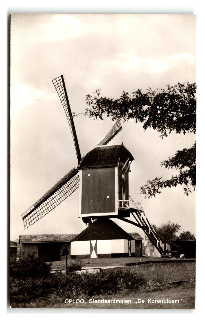 Oploo, Standaardmolen "De Korenbloem", Verzamelen, Verzenden, 1960 tot 1980, Ongelopen, Noord-Brabant