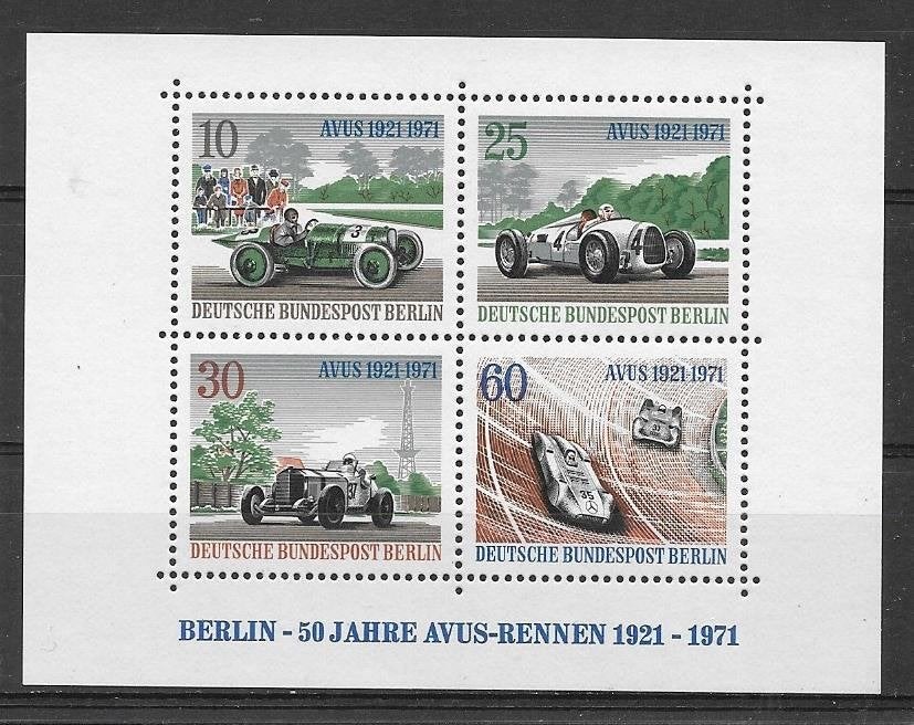 Duitsland - Berlijn 1971  Auto Race, Verzenden, BRD, Postfris