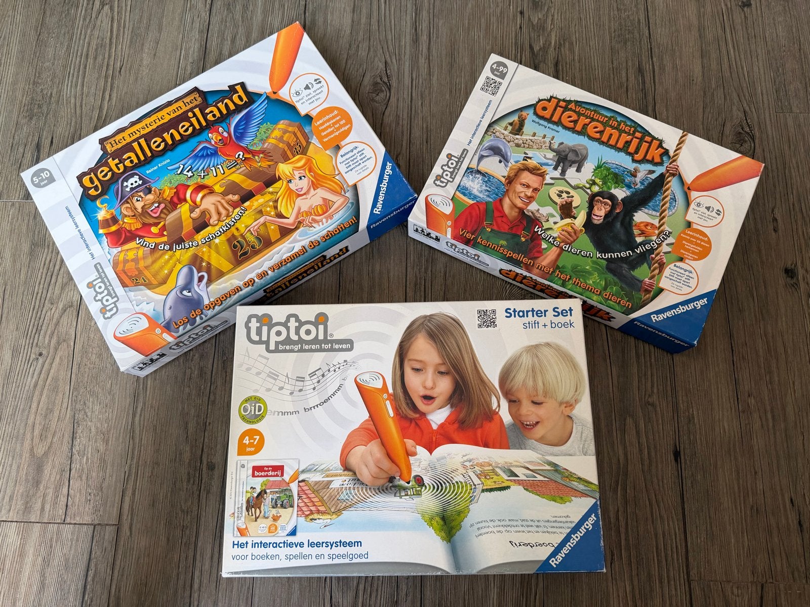 Tiptoi Starterset + Getalleneiland & Dierenrijk (incl. pen), Kinderen en Baby's, Speelgoed | Educatief en Creatief, Ophalen of Verzenden