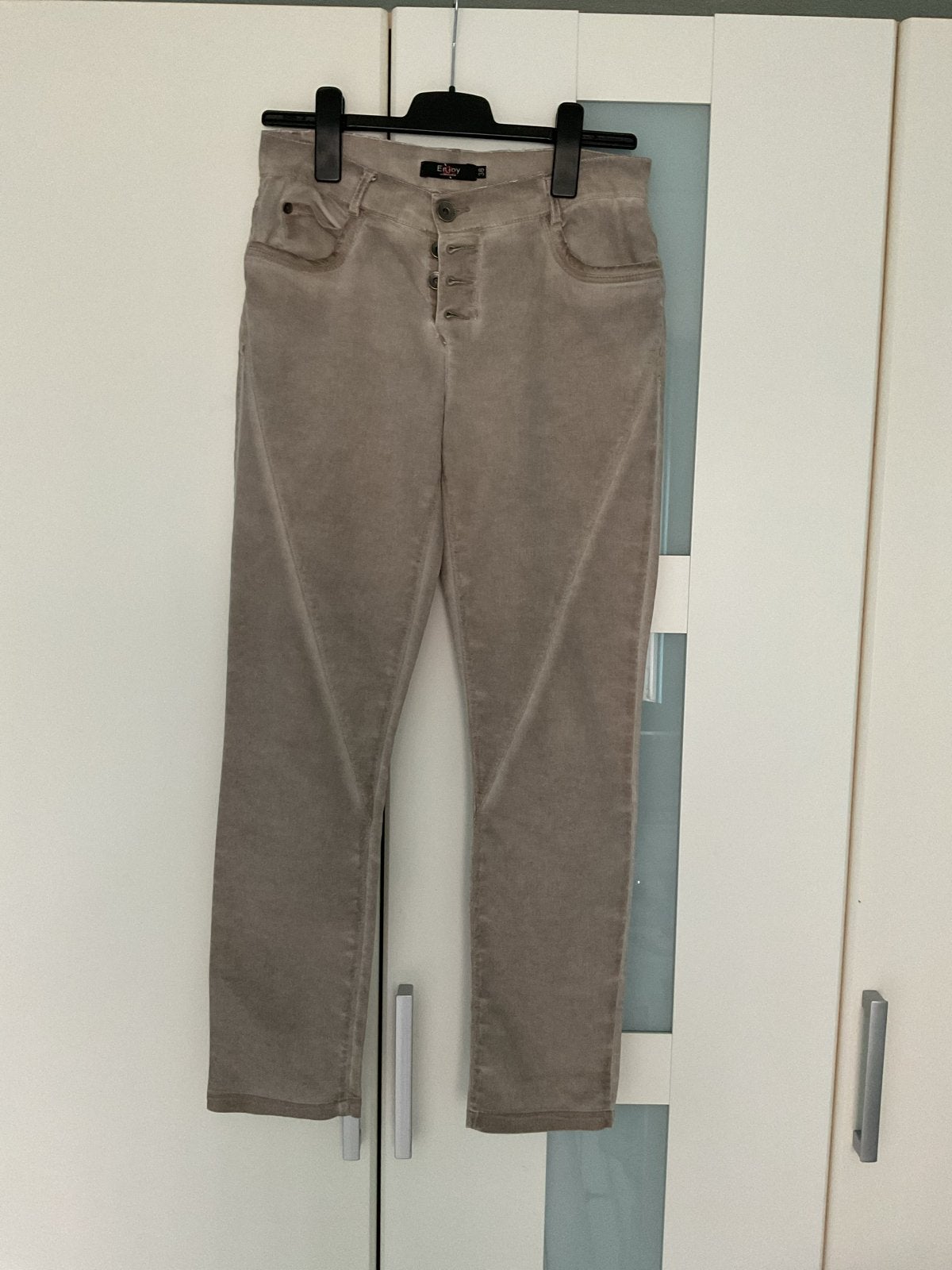Beige Enjoy dames broek - Maat 38, Maat 38/40 (M), Beige, Ophalen of Verzenden, Lang