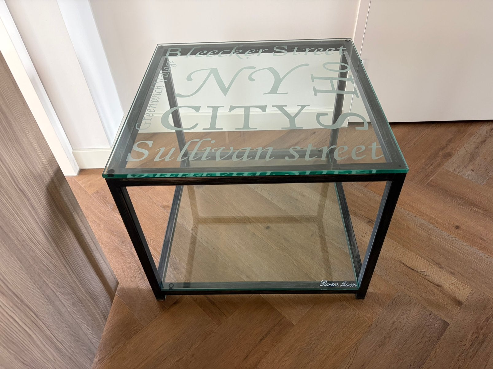 Riviera Maison salontafel, Vierkant, 55 tot 75 cm, Ophalen, 45 tot 60 cm