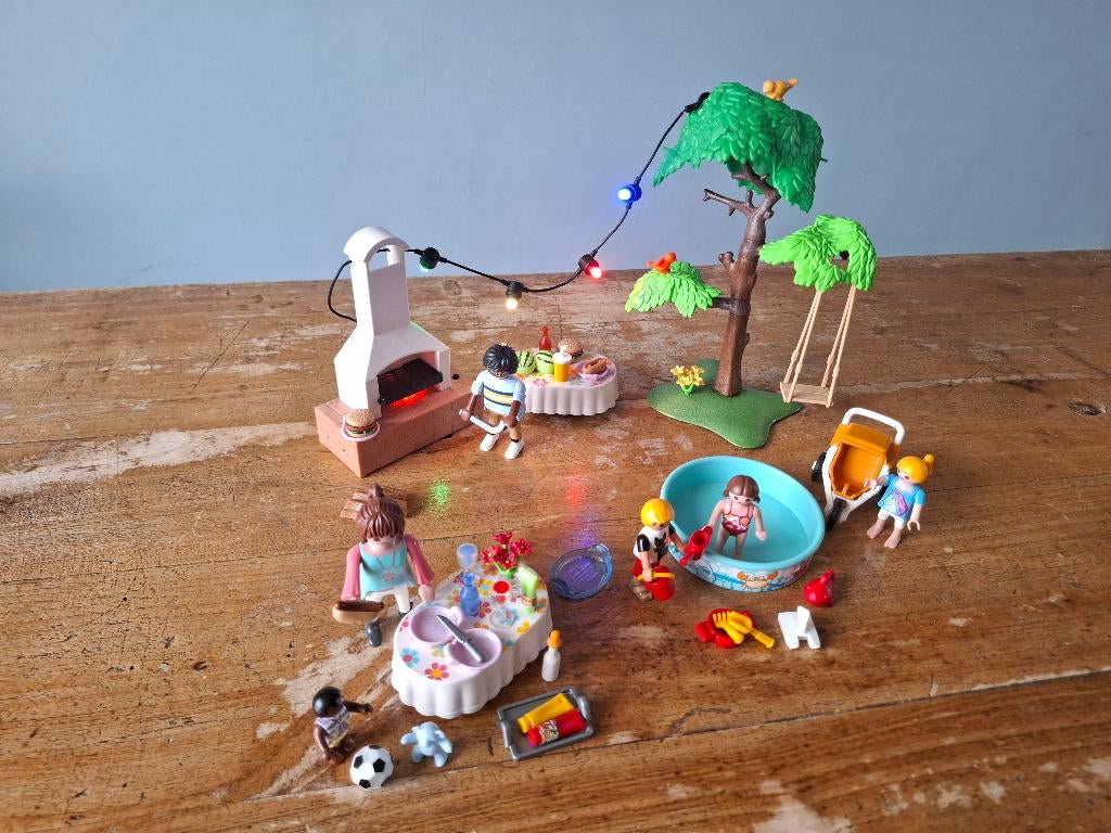 Playmobil Familiefeest met barbecue 9272, Ophalen, Zo goed als nieuw, Complete set