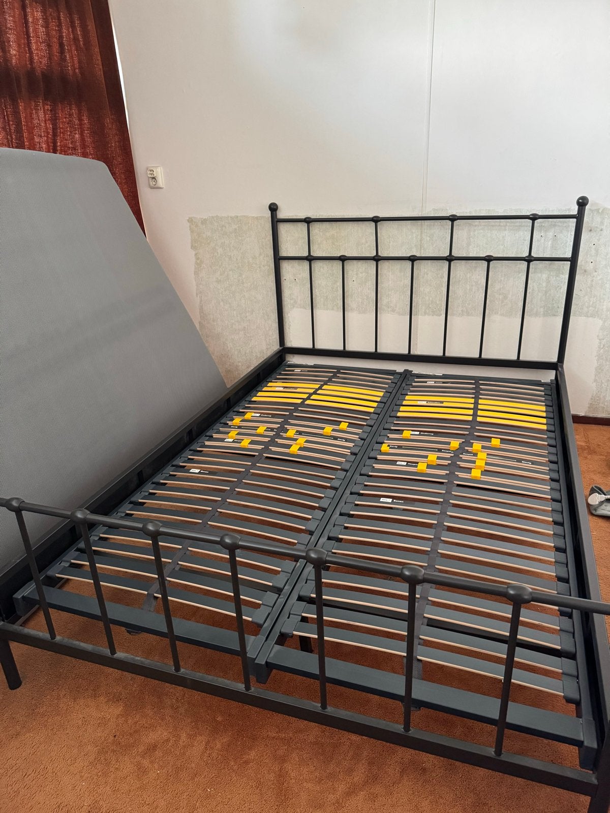 Twijfelaar bed 140x200 cm met lattenbodem, Huis en Inrichting, Ophalen, Gebruikt, 140 cm, Twijfelaar