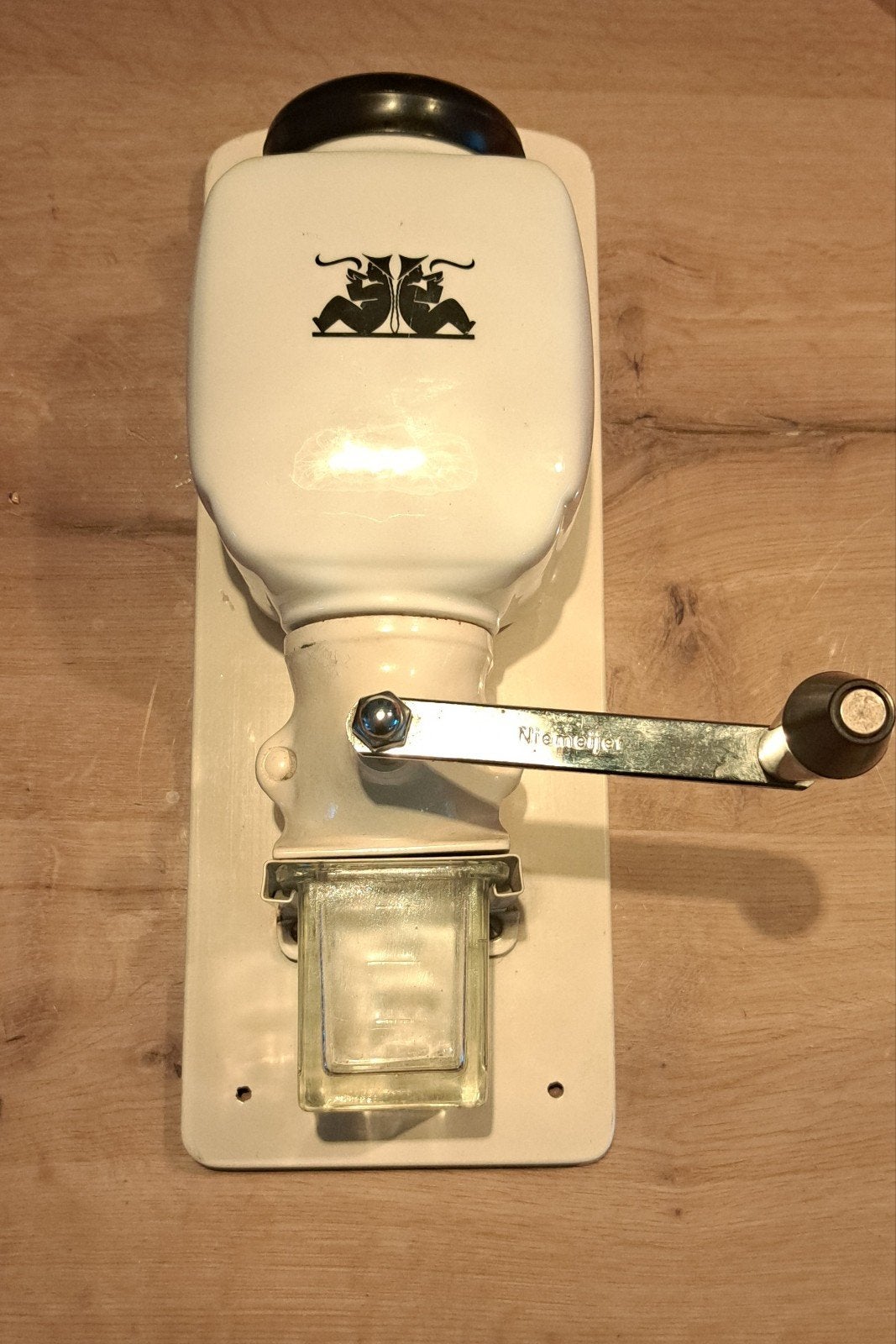 Antieke Niemeyer koffiemolen - wandmodel, Ophalen of Verzenden
