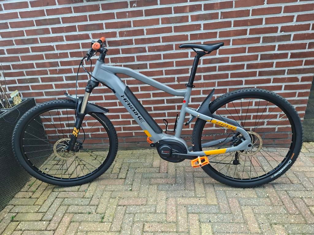 Haibike Hardnine 4 E-MTB - 29 inch, Maat L, Bosch motor, Zo goed als nieuw, 50 km per accu of meer, 55 tot 59 cm, Ophalen