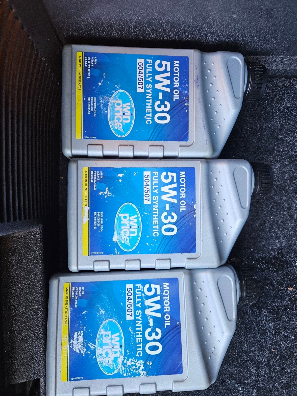 3x 1L Winprice Motorolie 5W-30 Volledig Synthetisch, Ophalen of Verzenden