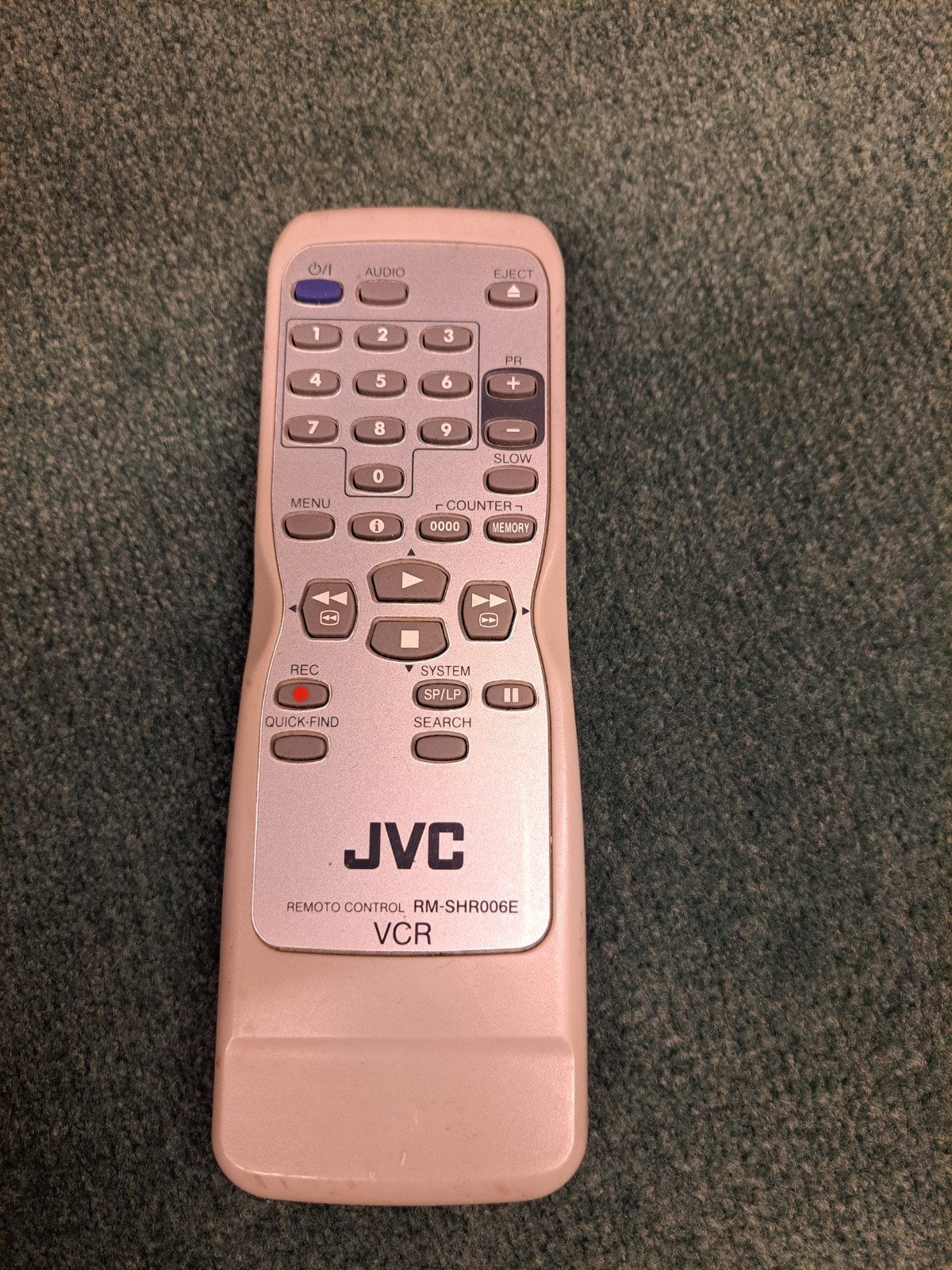 JVC RM-SHR006E VCR video speler afstandbediening, Ophalen, Zo goed als nieuw, Origineel, Vhs