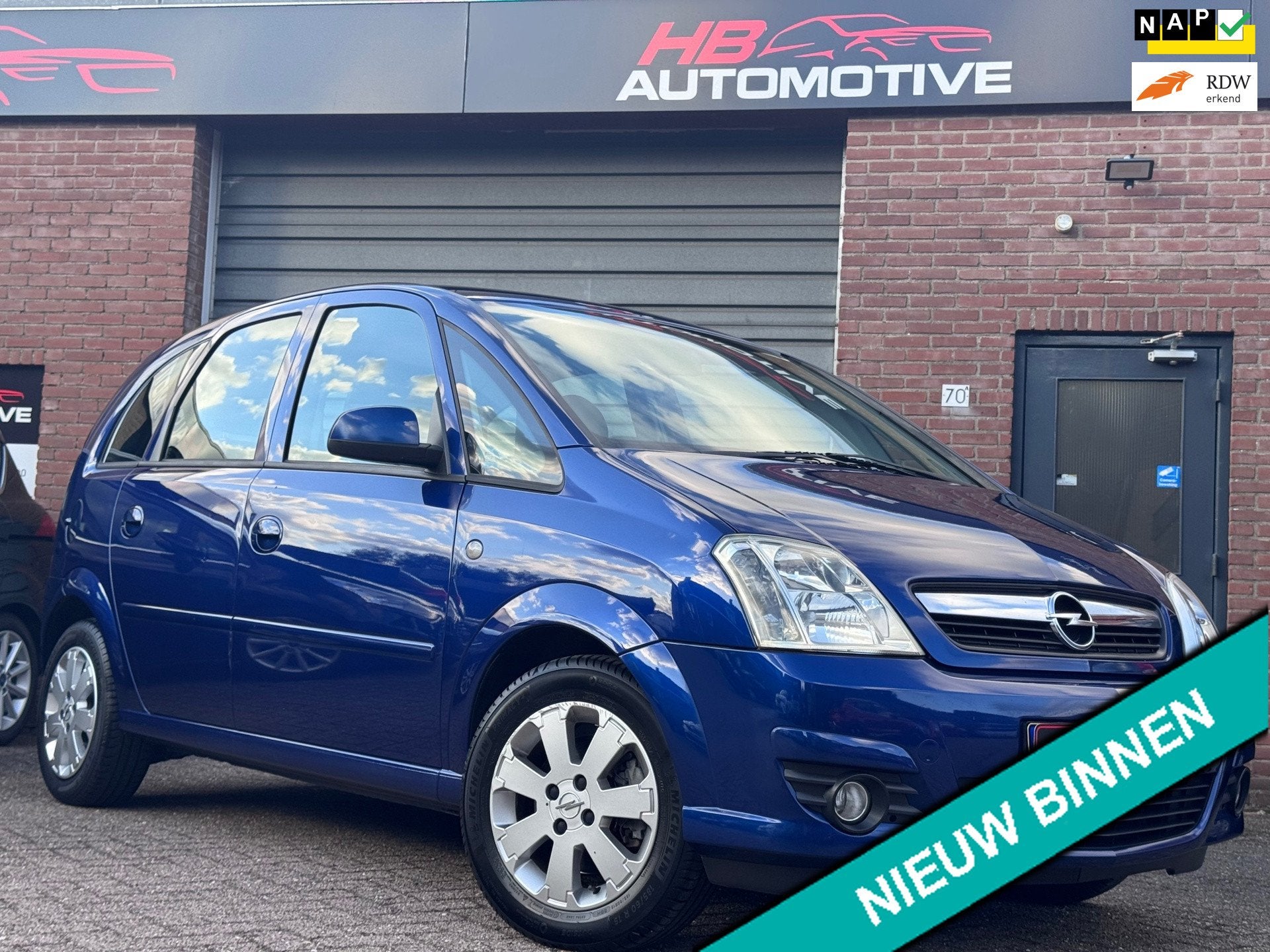 Opel Meriva 1.6-16V Temptation/NAP/AIRCO/2de EIGE/NIEUW DIST, 15 km/l, Gebruikt, 4 cilinders, Blauw