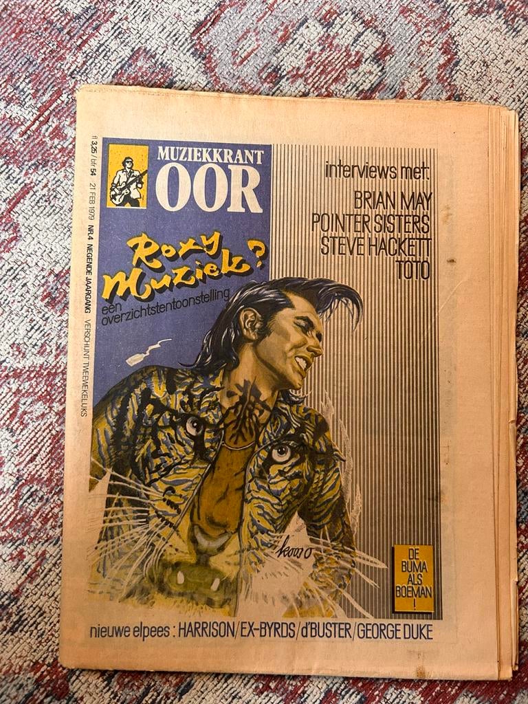 OOR muziekkrant 21 feb 1979 Roxy Music Steve Hackett, Boeken, Ophalen of Verzenden