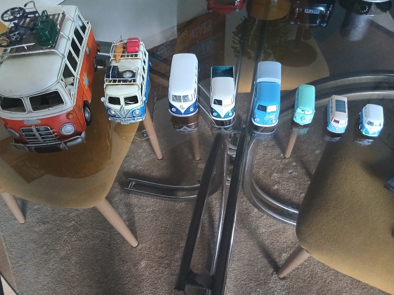 Verzameling Volkswagen Busjes (diverse schalen), Overige merken, Gebruikt, Auto, Groter dan 1:32