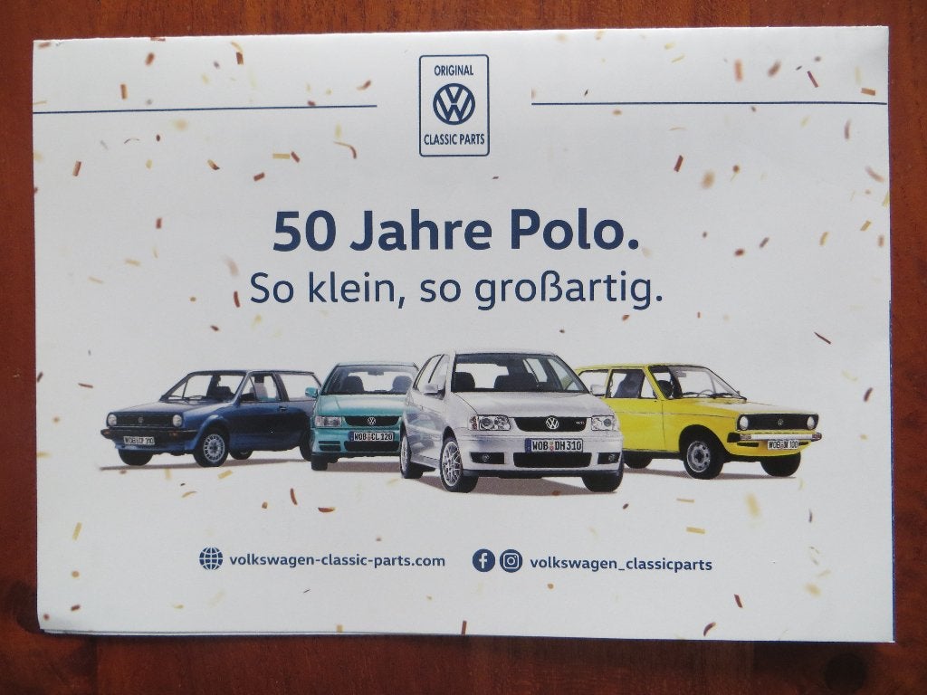 Volkswagen Polo 50 Jahre. So klein, so großartig., Ophalen of Verzenden, Nieuw, Volkswagen