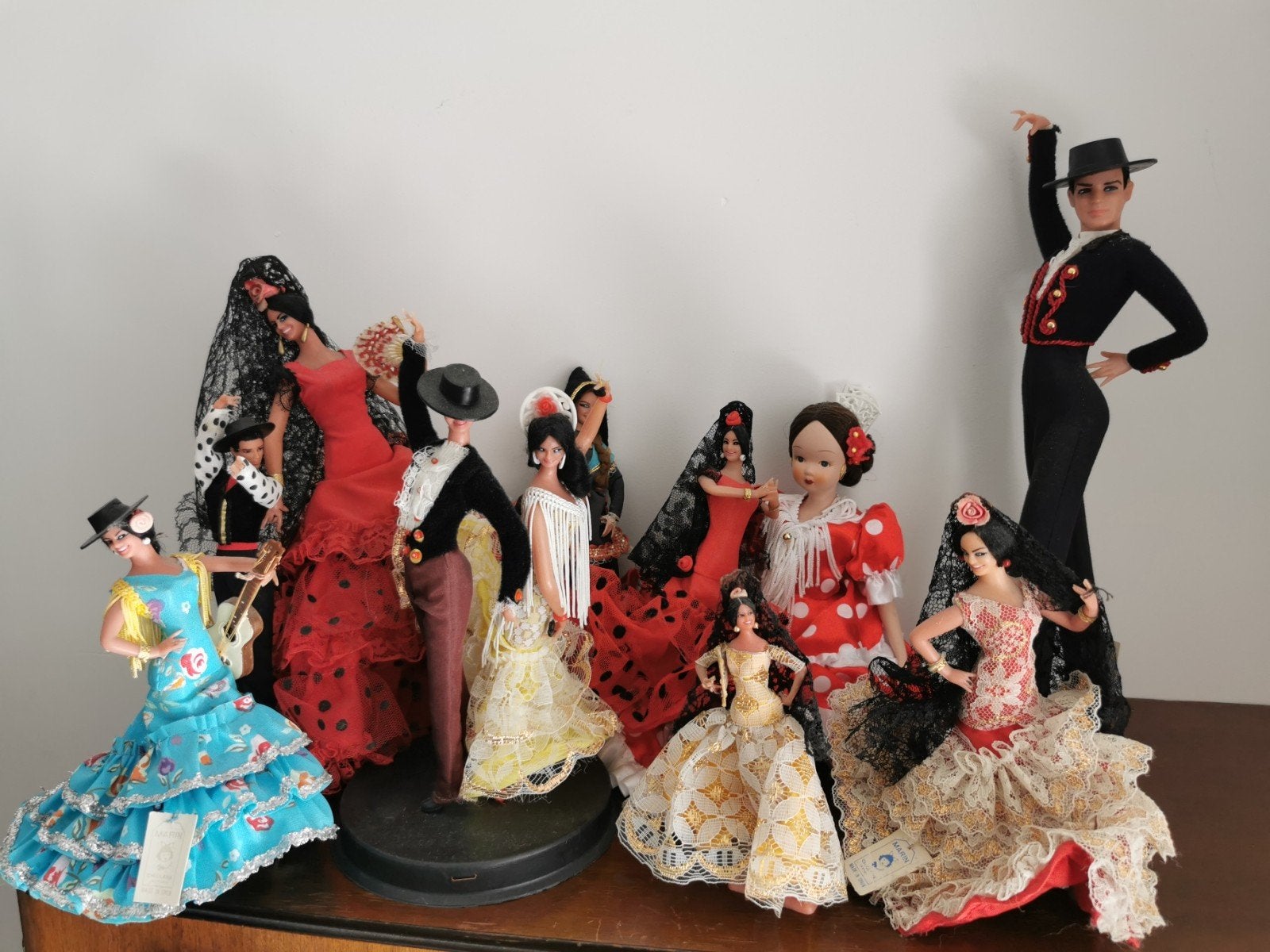 Vintage Spaanse Flamenco Poppen - Marin Chiclana e.a., Ophalen of Verzenden, Gebruikt, Pop