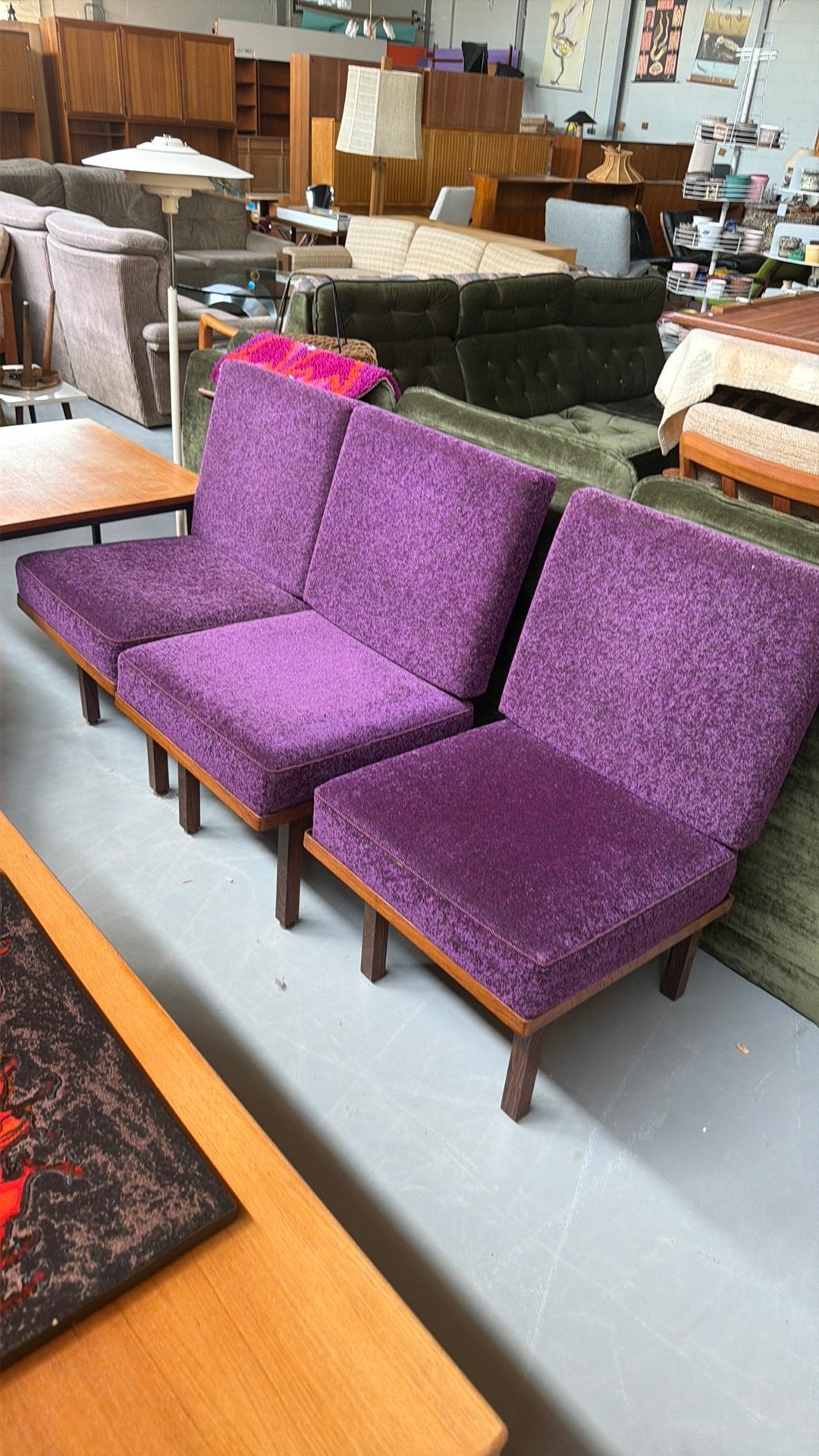 3 stoelen fauteuils vintage setprijs, Ophalen, Overige materialen, Gebruikt, C