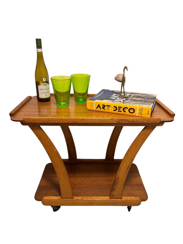 Deense vintage trolley / bijzettafel art deco jaren 60, Ophalen of Verzenden