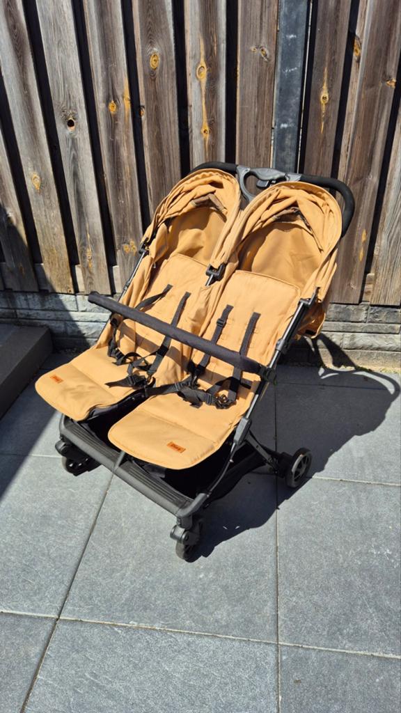 Duo buggy - tweeling kinderwagen - inklapbaar, Ophalen, Gebruikt, Overige merken, Duomodel