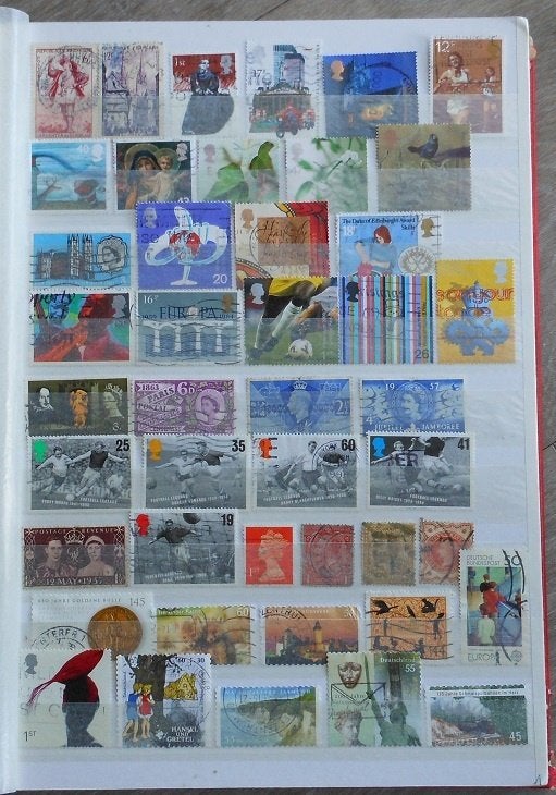 OPRUIMING Heel veel mooie Postzegels 50 st. boek bladen vol, Postzegels en Munten, Ophalen of Verzenden, Buitenland