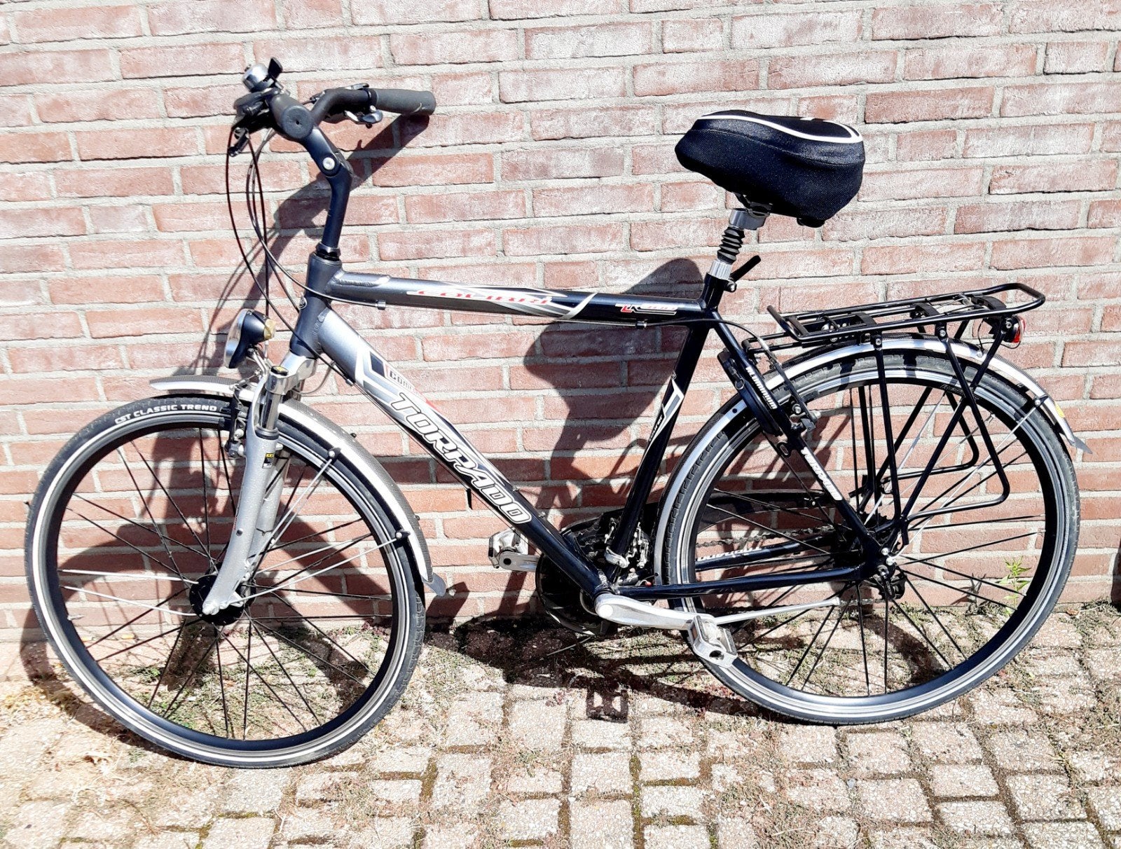 Herenfiets merk Torpado frame maat 54 Zwart, Gebruikt, Versnellingen, 53 tot 57 cm, Ophalen