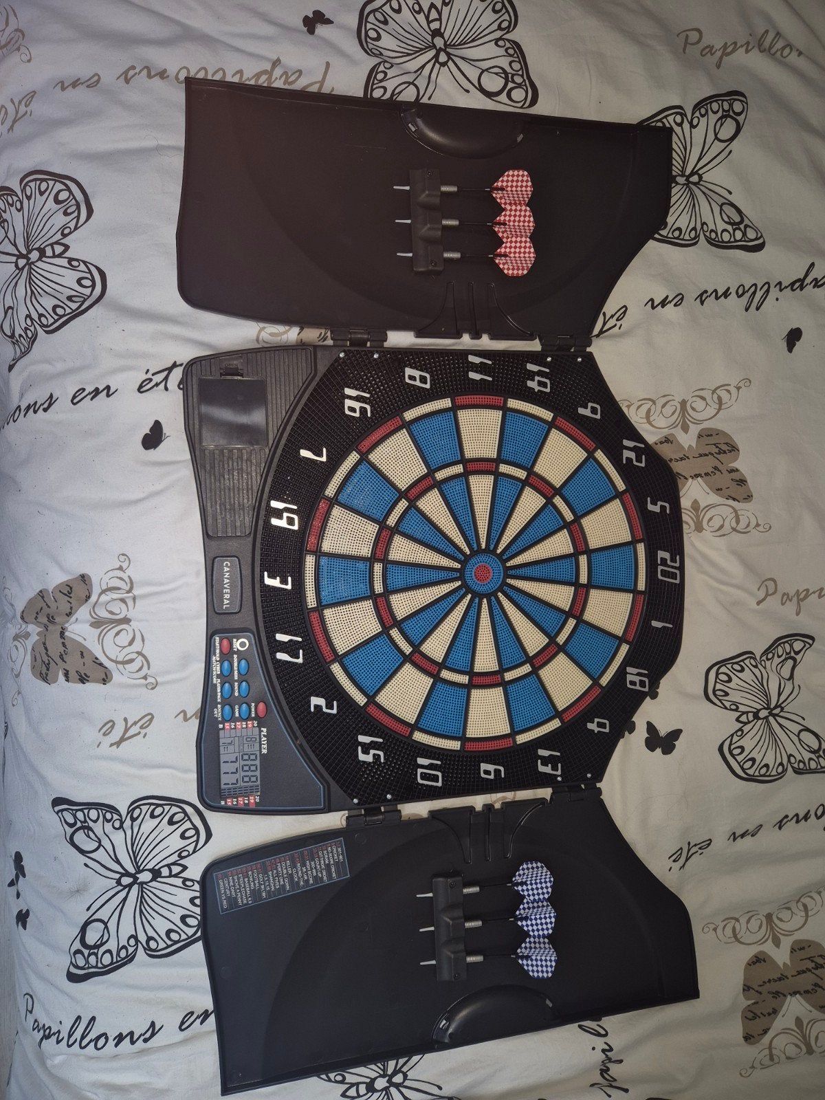 Elektronisch dartbord met soft tip pijlen, Sport en Fitness, Darts, Ophalen of Verzenden, Zo goed als nieuw, Dartbord, Soft tip