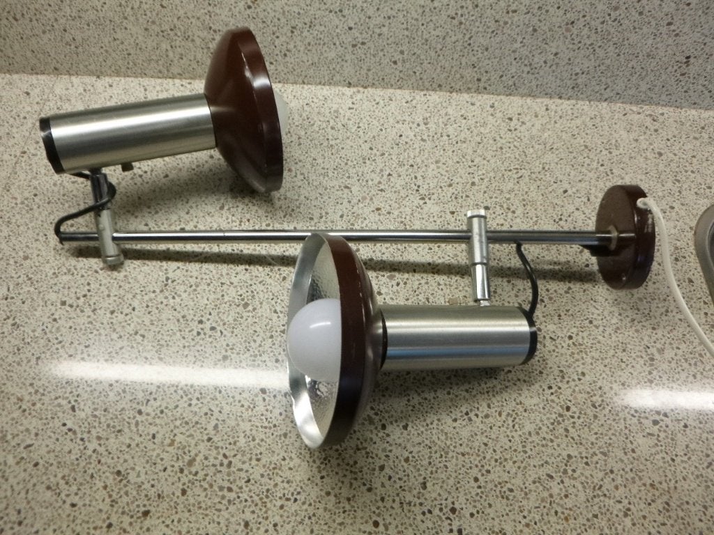 prachtige jaren '70 Philips hanglamp, Ophalen of Verzenden, Gebruikt, Metaal, Minder dan 50 cm