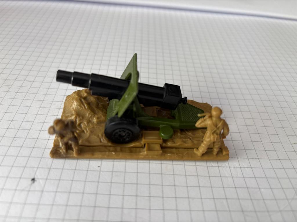 Vintage Matchbox Lesney Products 1977 MB-32 Kanon met soldat, Ophalen of Verzenden