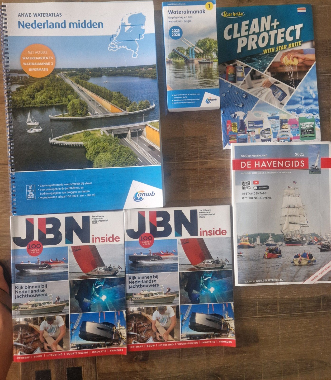 ANWB Wateratlas, Wateralmanak, Havengids en JBN Inside, Boeken, Atlassen en Landkaarten, Zo goed als nieuw, Overige atlassen, Nederland