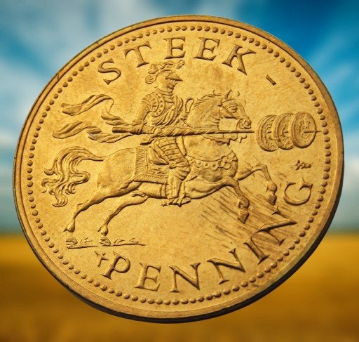 ** Gouden Steek Penning - Vespasianus Pecunia Non Olet **, Verzenden, Goud, Nederland
