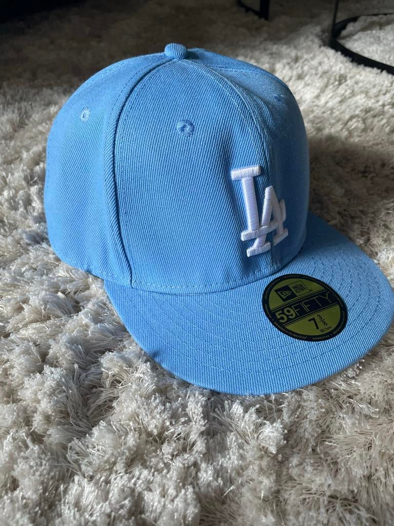 New Era LA Dodgers Pet - Lichtblauw - Maat 7.3/8, Ophalen of Verzenden, Nieuw, Pet