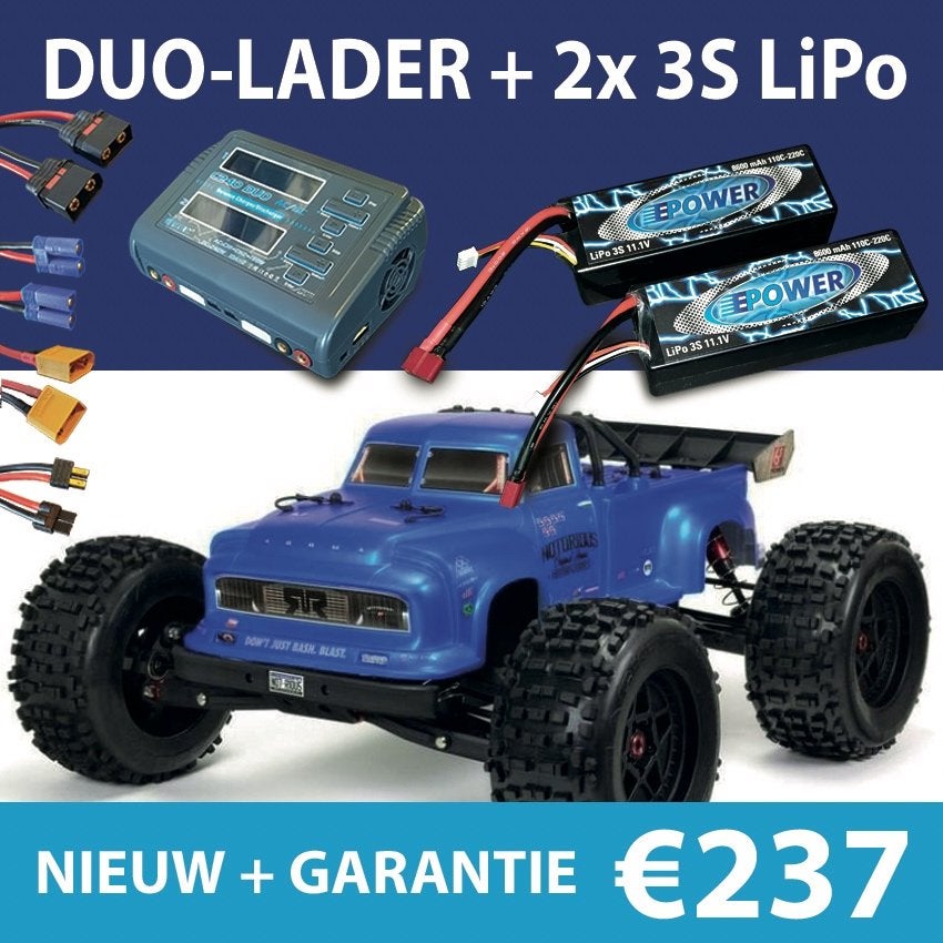 LiPo accu 3s 8600mAh hardcase voor Armma Outcast nieuw €72,-, Elektro, Auto offroad, Nieuw, Ophalen of Verzenden