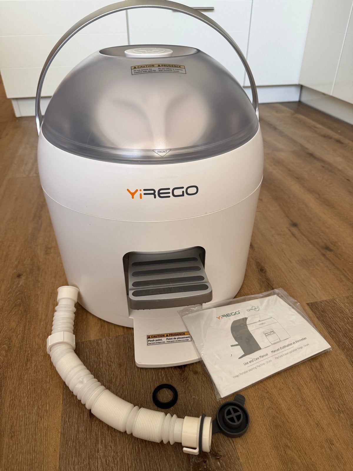Yirego Drumi Draagbare Wasmachine - Compact & Efficiënt, Caravans en Kamperen, Ophalen
