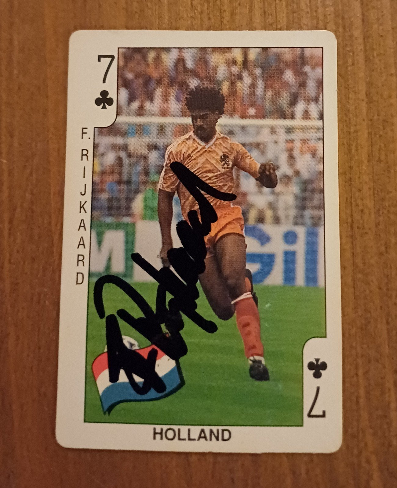 Frank Rijkaard handtekening Football Bubble Gum kaartje, Ophalen of Verzenden, Plaatje