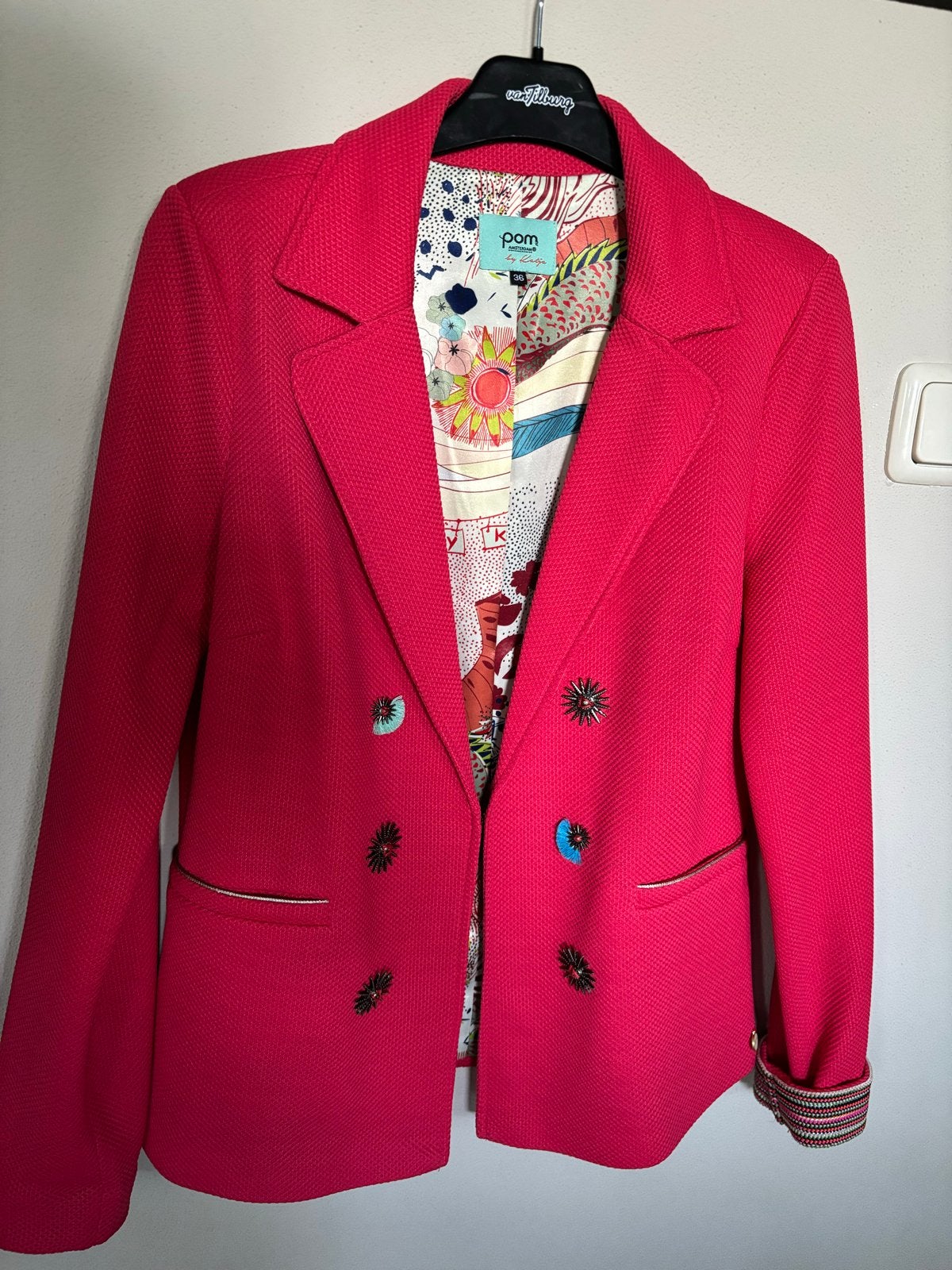 POM Amsterdam blazer maat 36, Ophalen of Verzenden, Zo goed als nieuw, Jasje, Roze