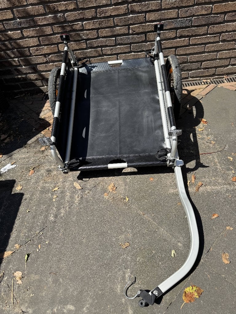 Burley Flatbed Bike Cargo Trailer fietskar, Fietsen en Brommers, Ophalen, Gebruikt, Opvouwbaar, Bagagekar