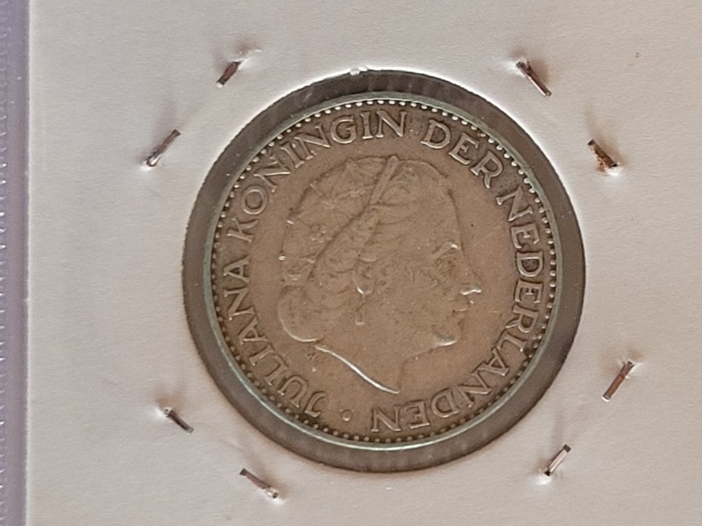 Eén GULDEN Juliana 1957 MUNT, Verzenden, Koningin Juliana, 1 gulden, Losse munt