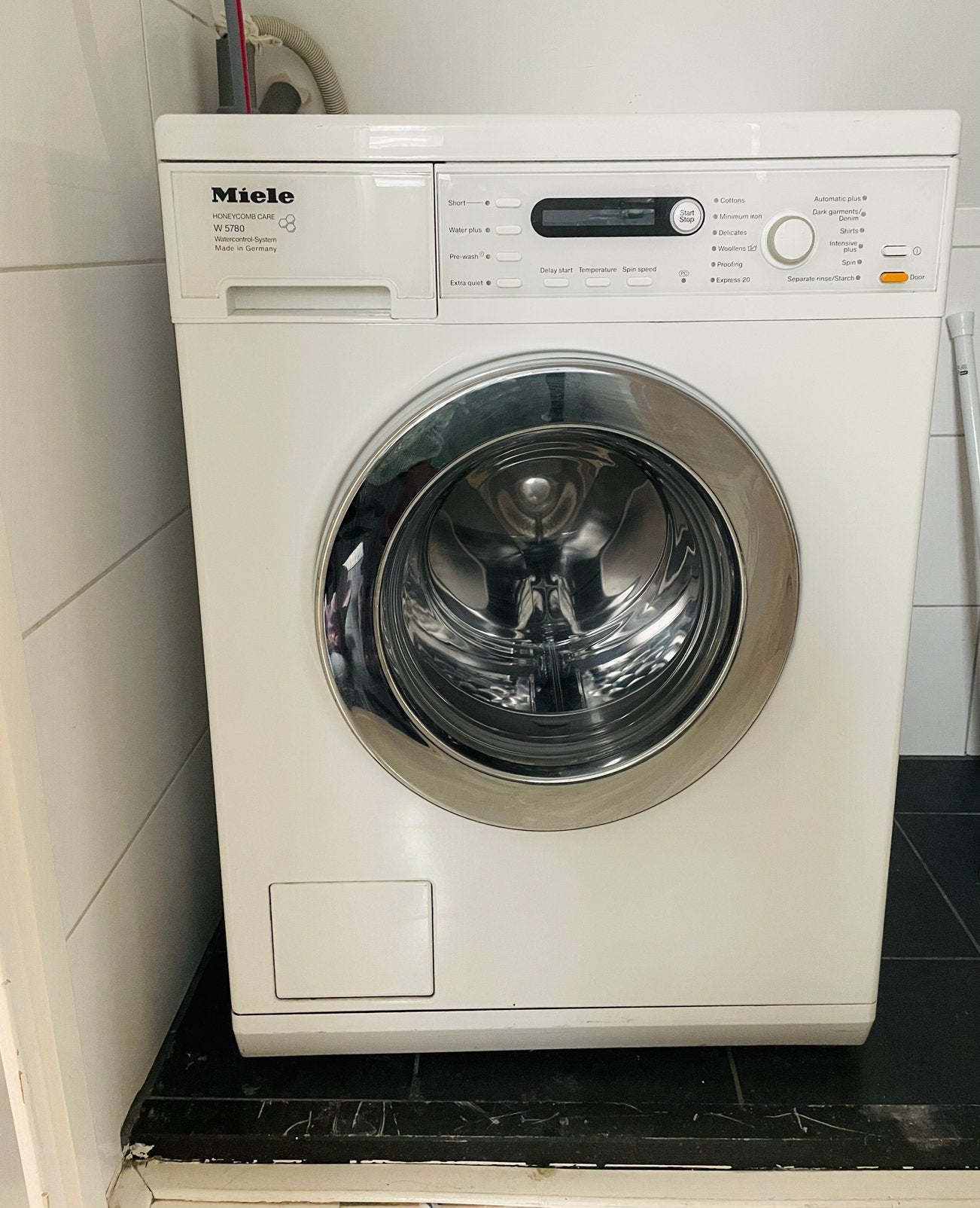 Miele wasmachine W5780 7 kg SoftCare, Witgoed en Apparatuur, Ophalen, Gebruikt, Voorlader, Kort programma
