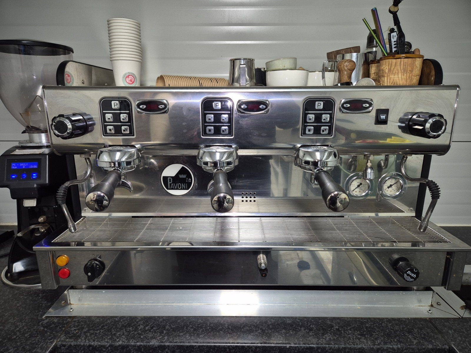 La Pavoni 3V Crema 3-groeps Espressomachine 32A/16A, Ophalen