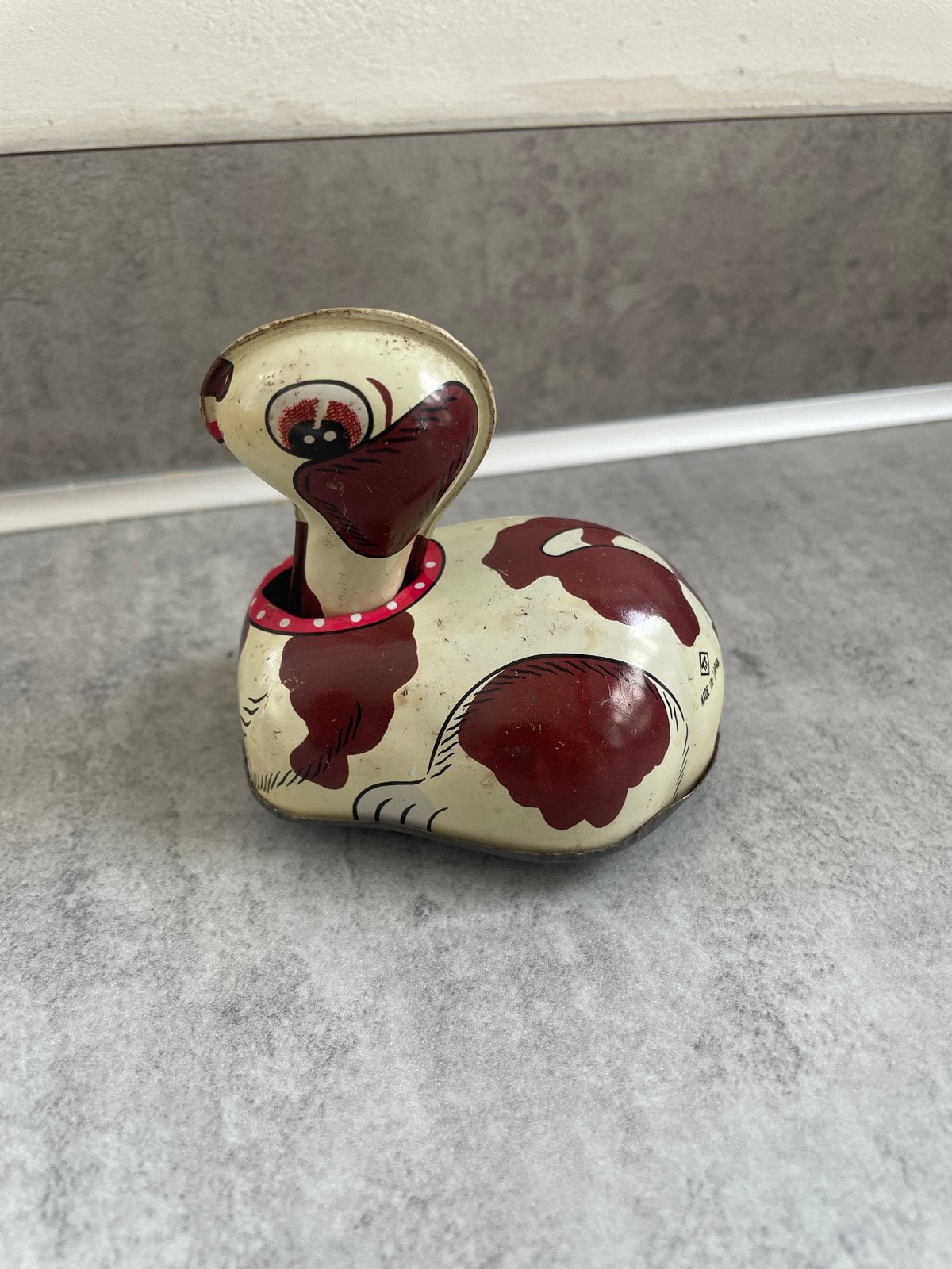 Vintage blikken speelgoed hondje - Made in Japan, Verzamelen, Ophalen of Verzenden, Gebruikt
