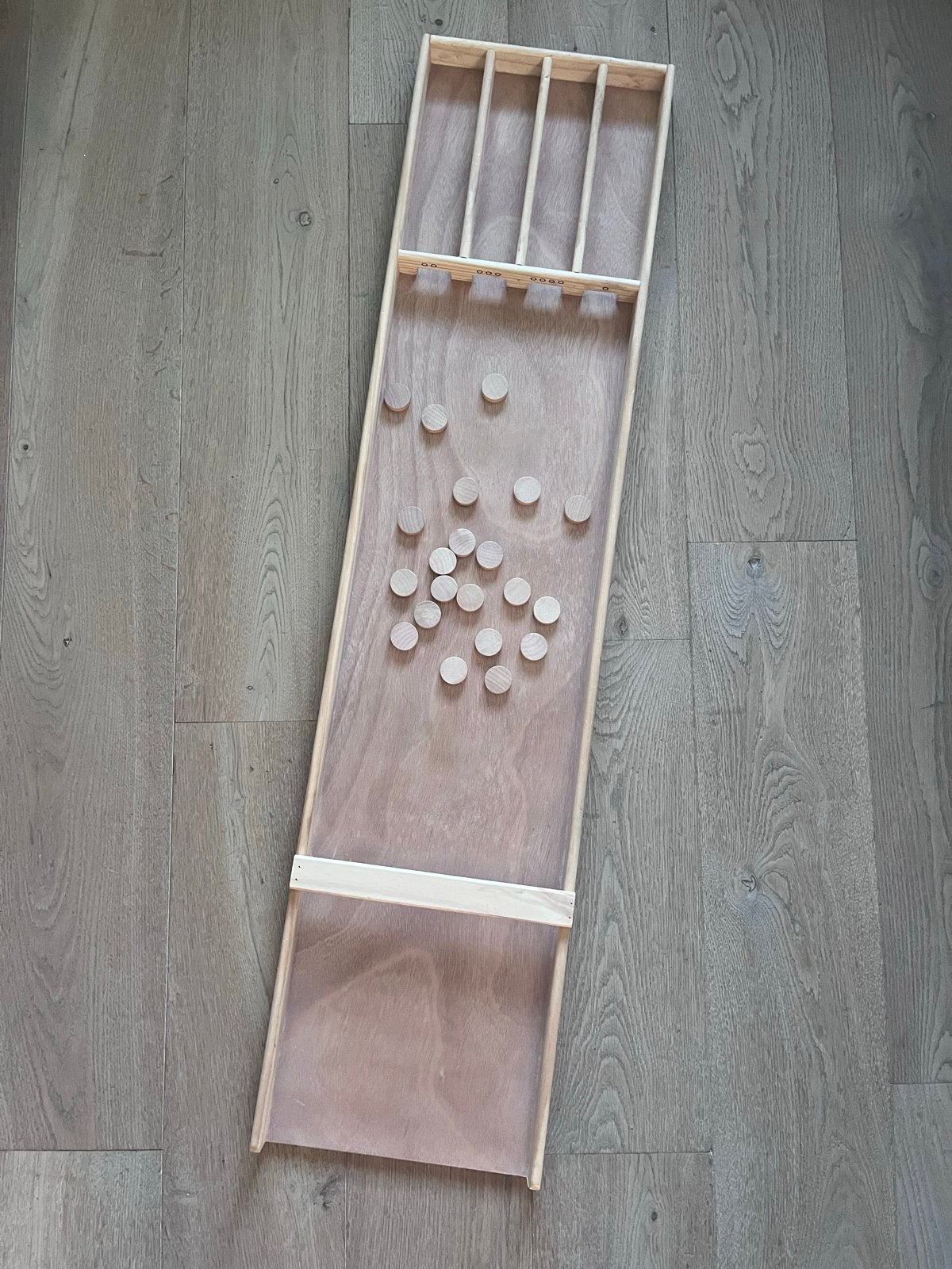 Kinder Sjoelbak - Houten Sjoelbak, Een of twee spelers, Ophalen, Gebruikt