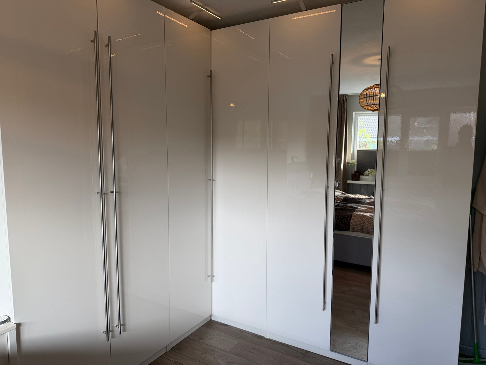 Witte hoogglans pax kastdeuren 6 stuks, Ophalen, Overige materialen, 200 cm of meer, 150 tot 200 cm