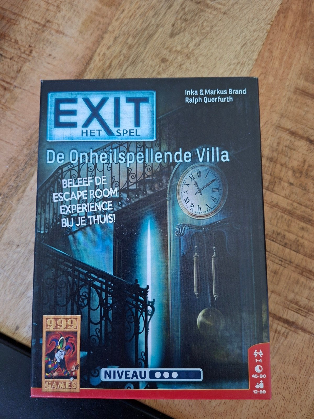 EXIT Het Spel: De Onheilspellende Villa, Een of twee spelers, Ophalen of Verzenden, Gebruikt, 999 Games