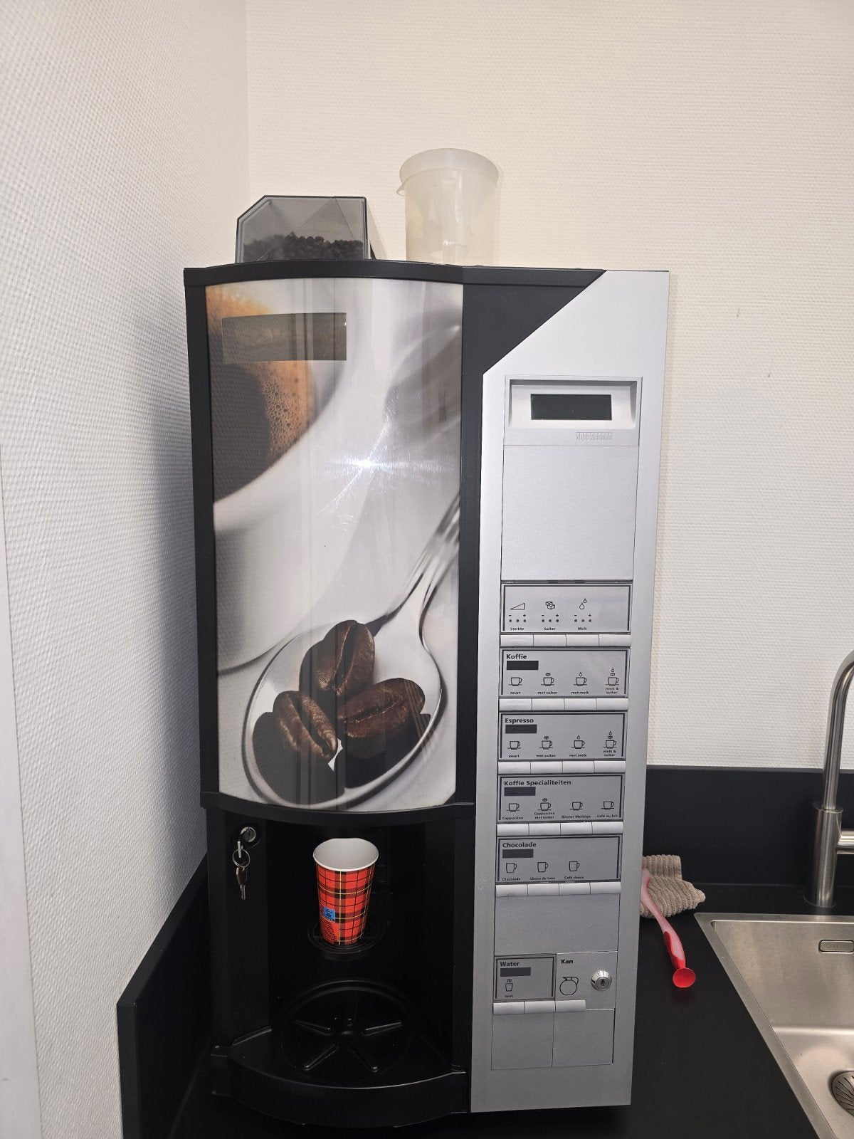 Wittenborg FB7100 Koffiemachine - Professioneel, Ophalen, Gebruikt, Koffiebonen, 10 kopjes of meer