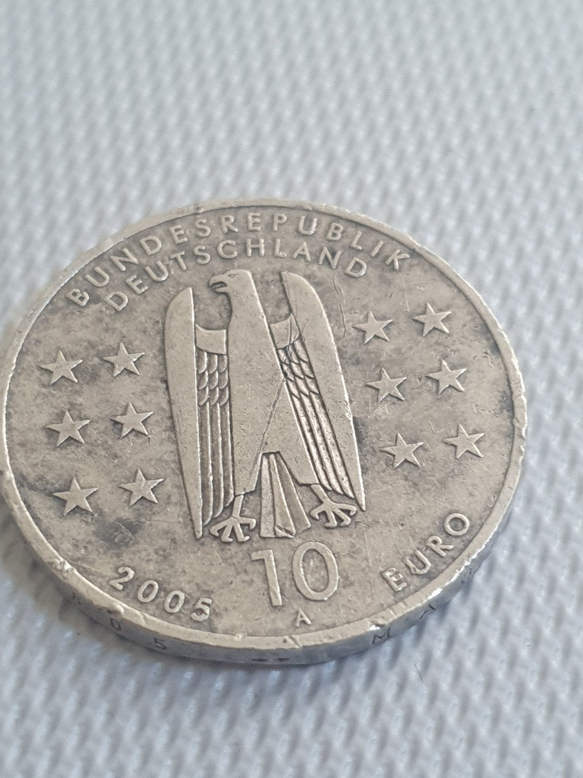 Duitse 10 Euro Herdenkingsmunt 2005 - 1200 Jaar Maagdenburg, Ophalen, Duitsland, Zilver, 10 euro