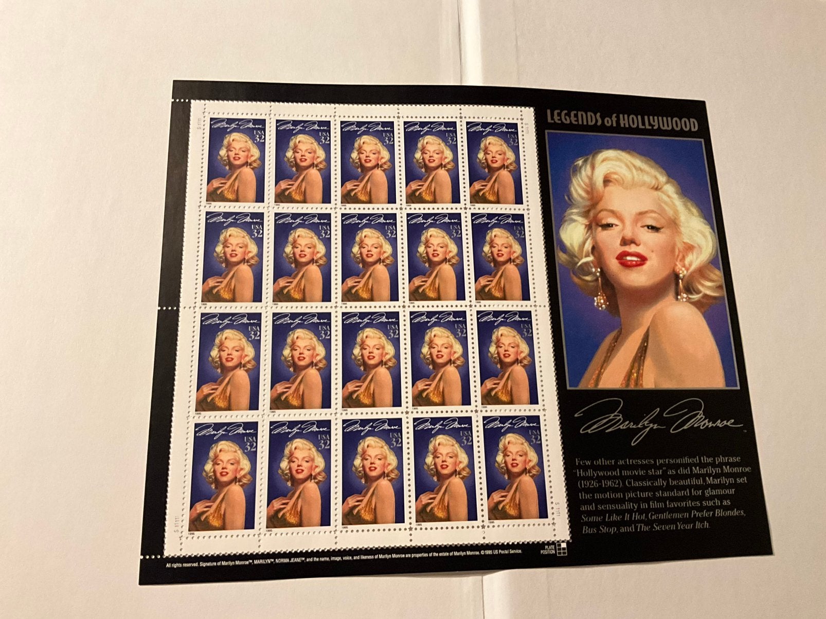 Vel postzegels Marilyn Monroe, Ophalen of Verzenden, Noord-Amerika