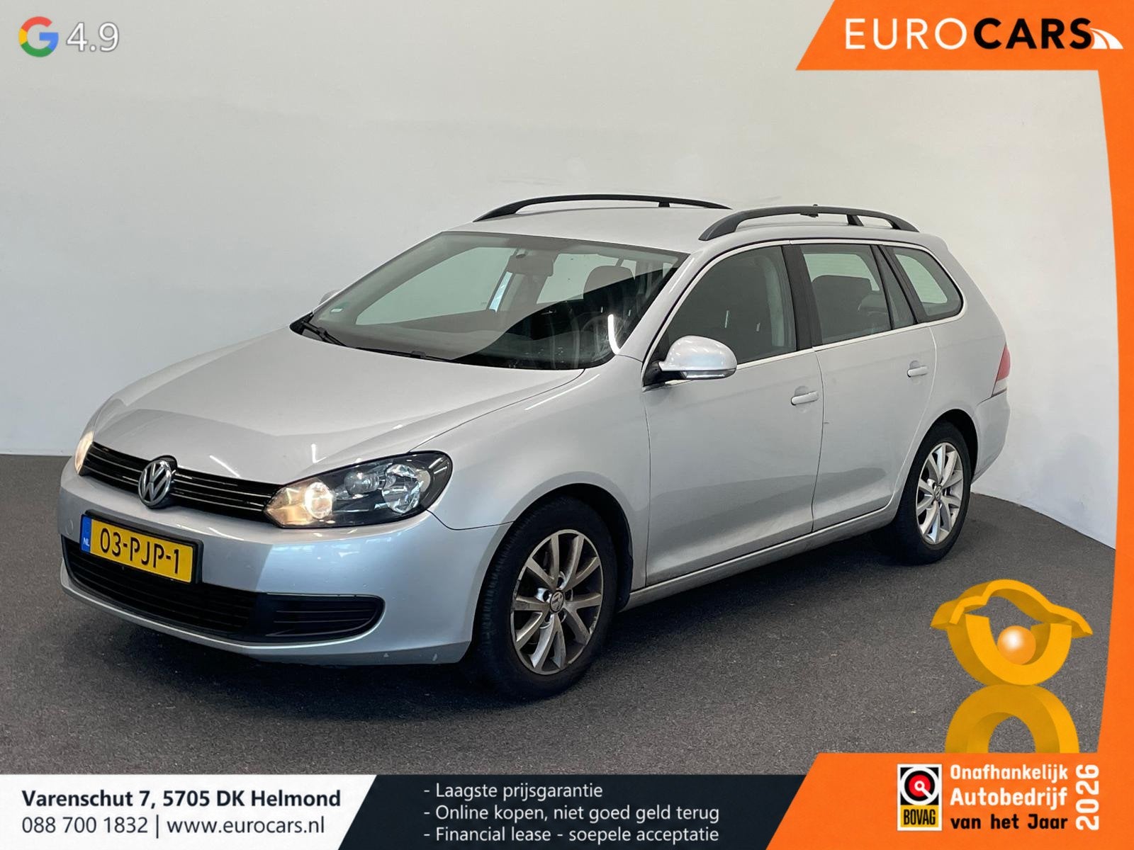 Volkswagen Golf Variant 1.4 TSI Comfortline Navigatie Cruise, Auto's, Euro 5, Stof, Gebruikt, Zwart