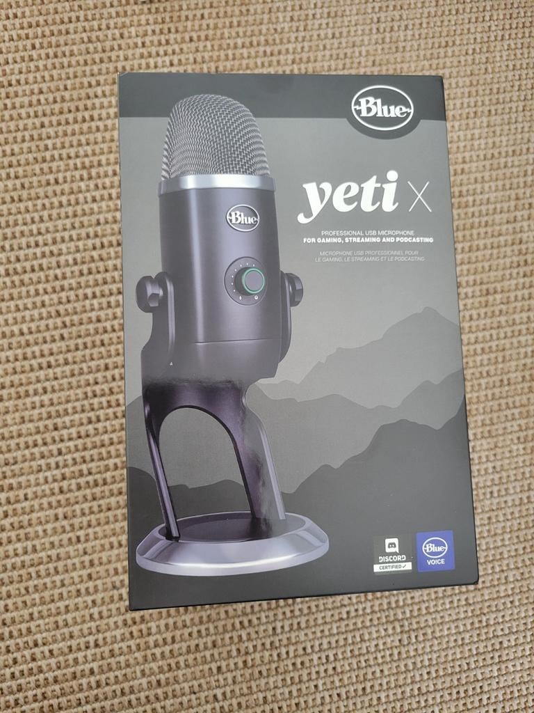 BLUE MIC Yeti X Blackout USB-Microfoon, Muziek en Instrumenten, Microfoons, Ophalen, Zo goed als nieuw, Studiomicrofoon
