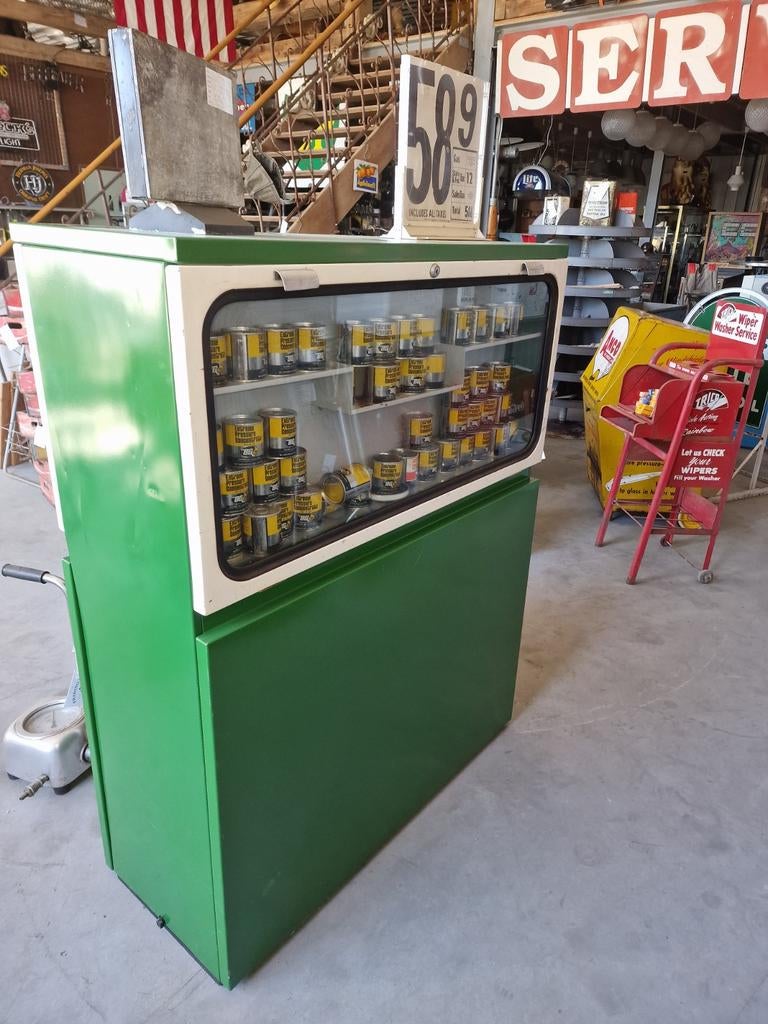 Olie bar / vitrine  castrol bp, Ophalen, Gebruikt